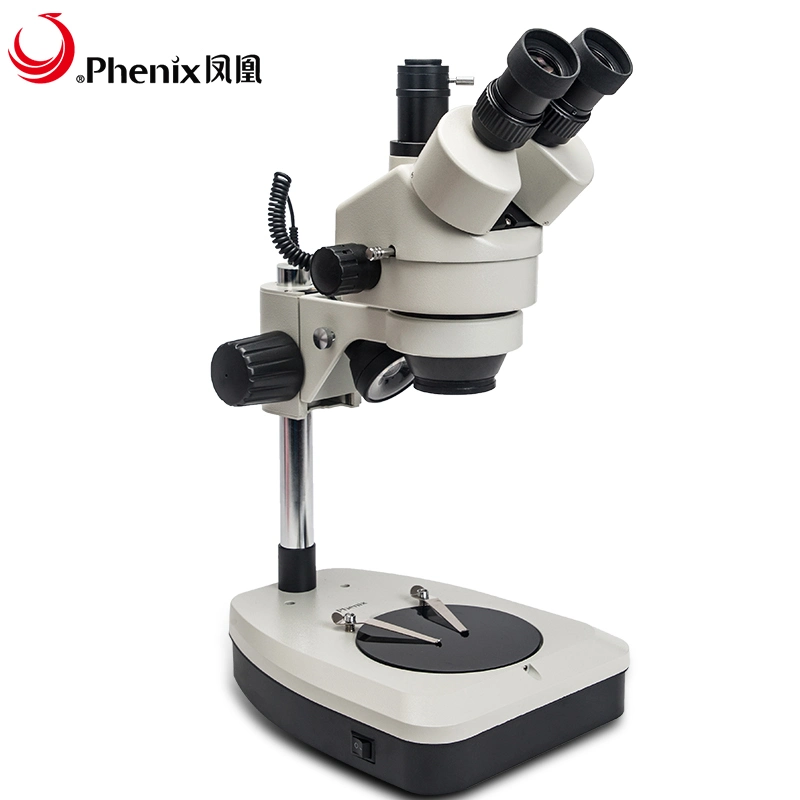 7x-45X microscopio óptico estéreo trinocular para microscopio de laboratorio y educación XTL-165-CT