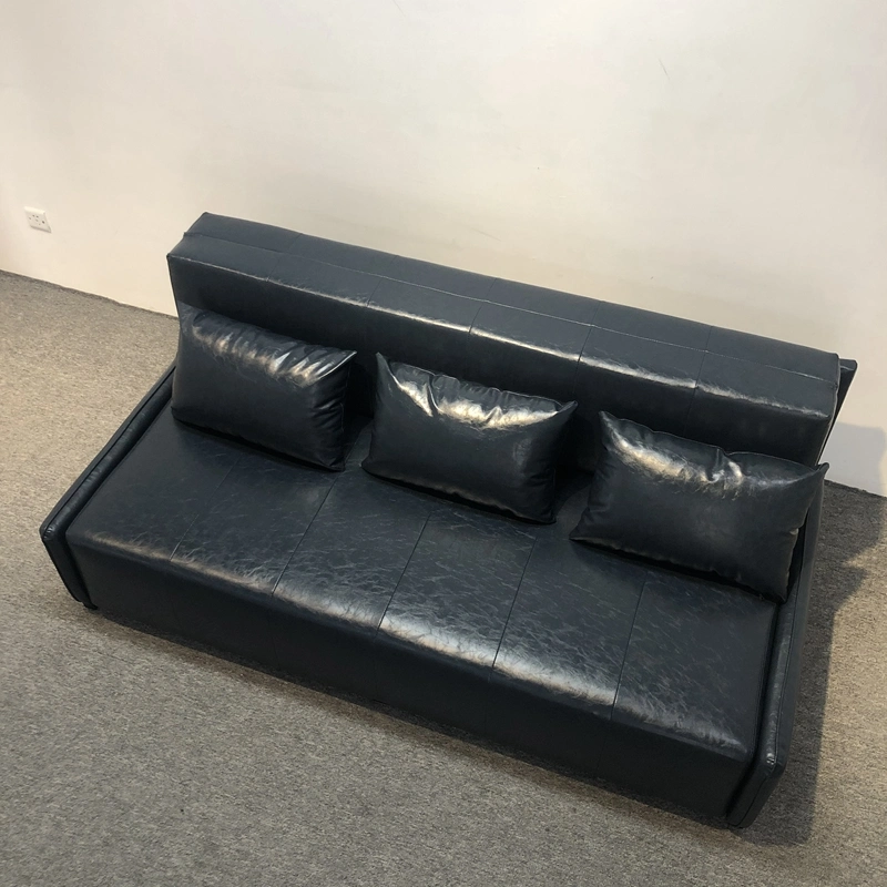 PU Leather Sofa Bed for Living Room Hotel Folding