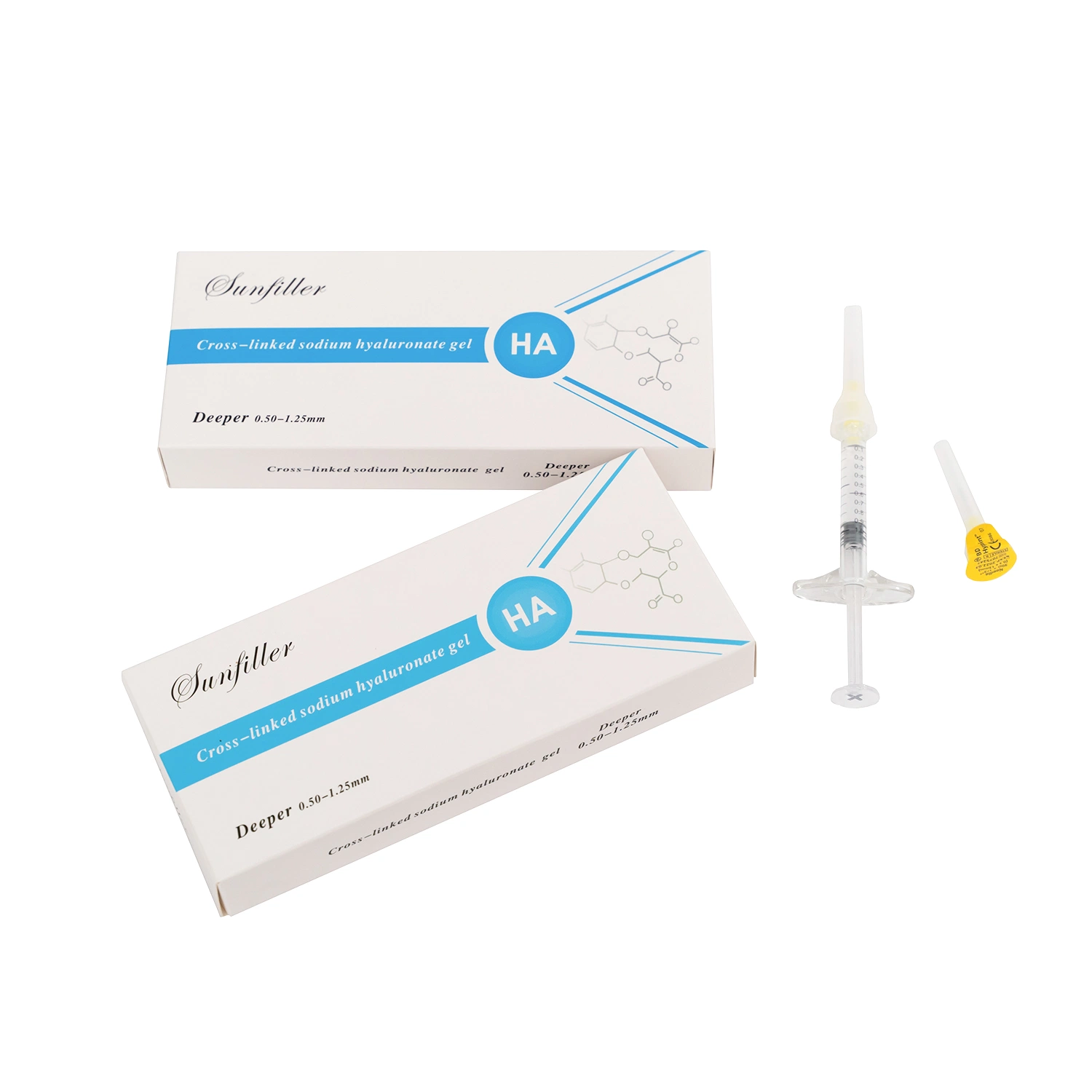 Hautverjüngung Ha Injection Ha Skin Filler 2ml Pure Hyaluornic Säure für Gesichtshalsausschnitt und Kinenaugmentation