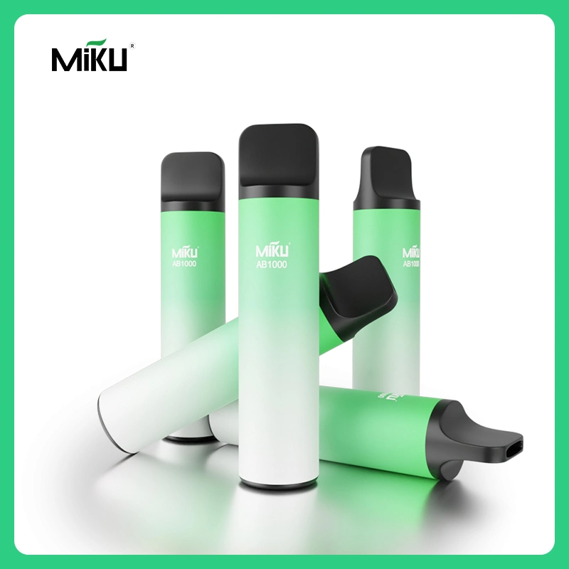 High-Capacity Vapor Production Miku Disposable/Chargeable Vape 1000puffs 3ml Liquid Mesh Coil Smoke