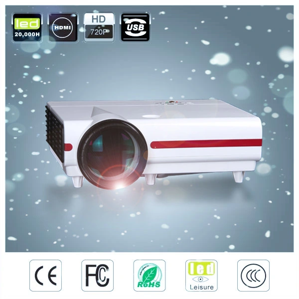 Multimedia Mini PC LED Projector with 3500lumens (1500nx)