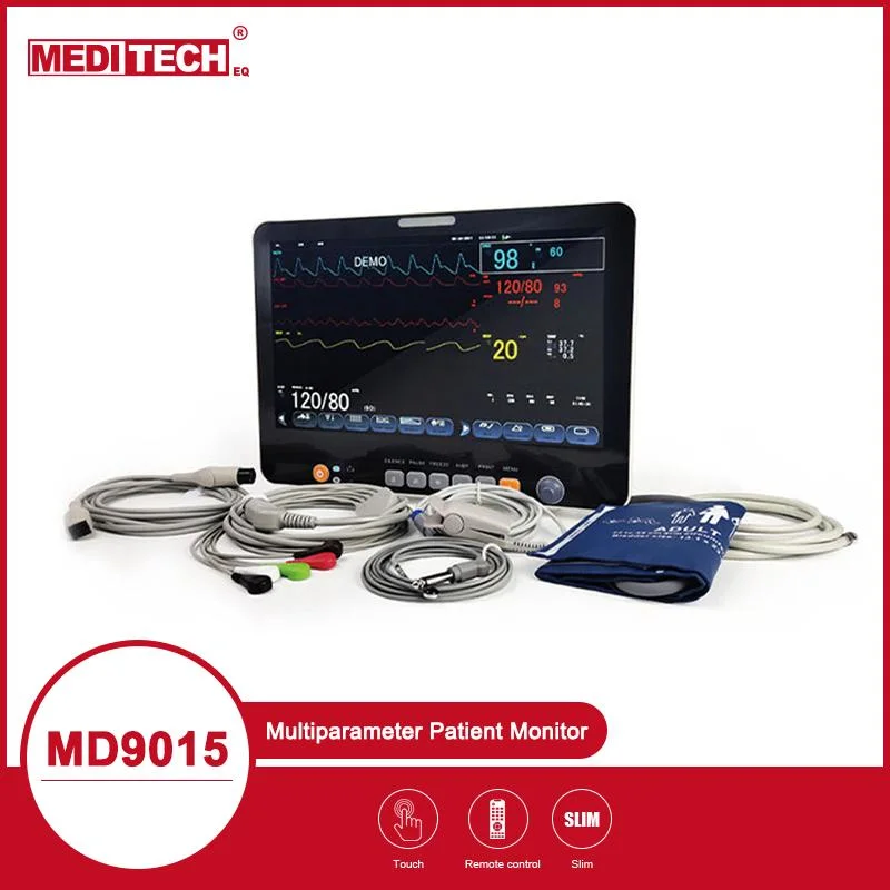 Dispositivo de monitoreo de signos vitales del paciente de emergencia First-Aid Onitor 5 Lead ECG Monitor paciente aprobado CE