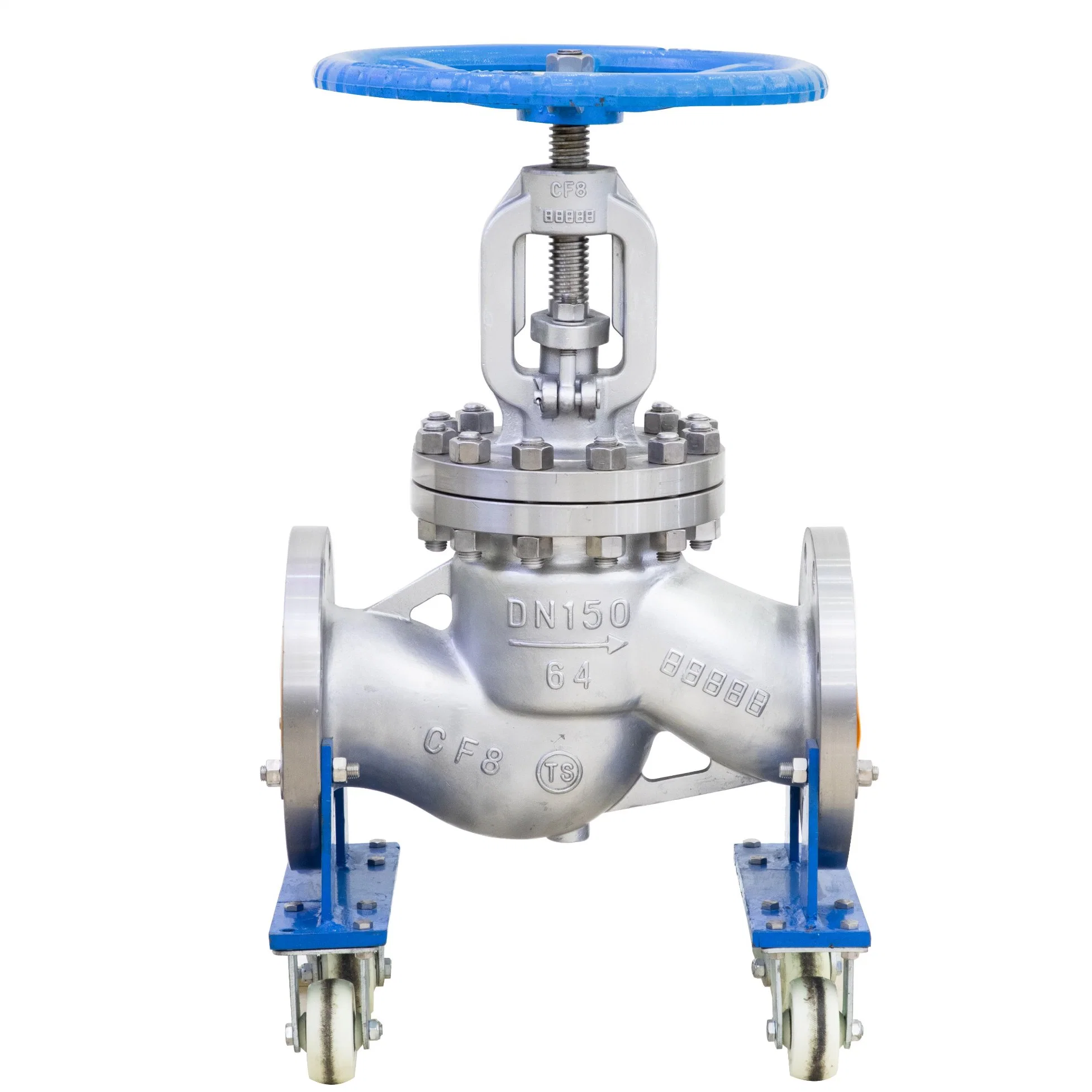 Through Way Globe Valve Stainless Steel Industrial Manual Flange Globe Valve