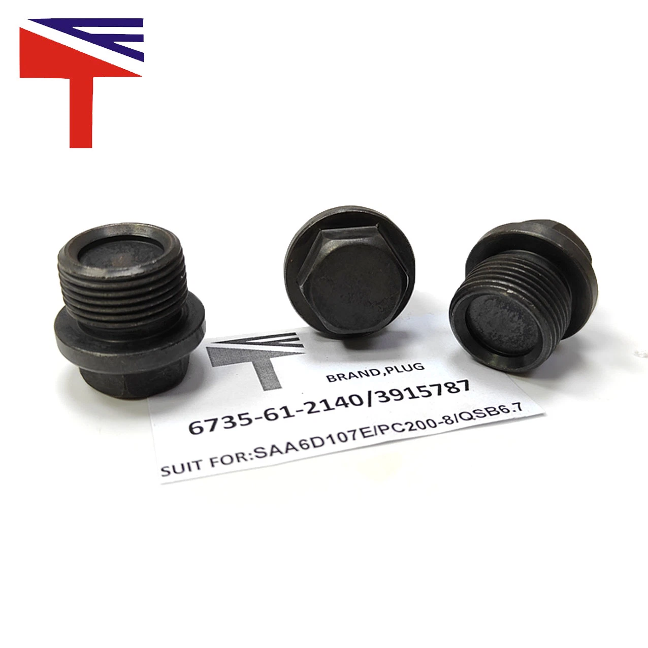 Las piezas del motor maquinaria Enchufe 6735-61-2140 para PC200-8 3915787 Excavadora motor AEA6d107e Qsb6.7