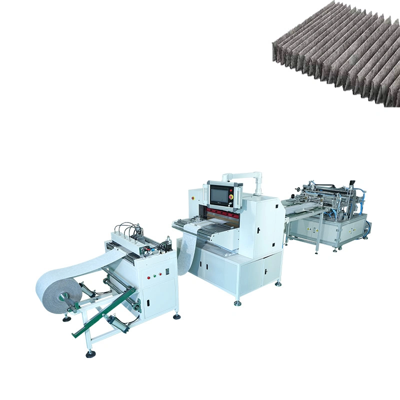 Excellent Quality Air Filter Material Automatic Pleating Cutting Factory Line Making Equipment