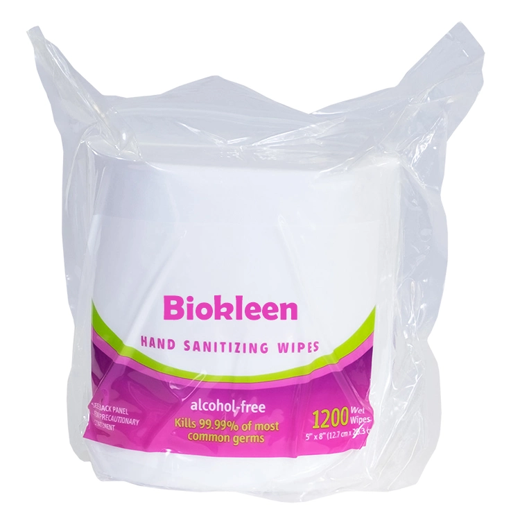 Biokleen 800/1000 Count Natural Compostable Endurance Dispenser Best Sanitizing Wipes After Sport Gym Wipes Roll