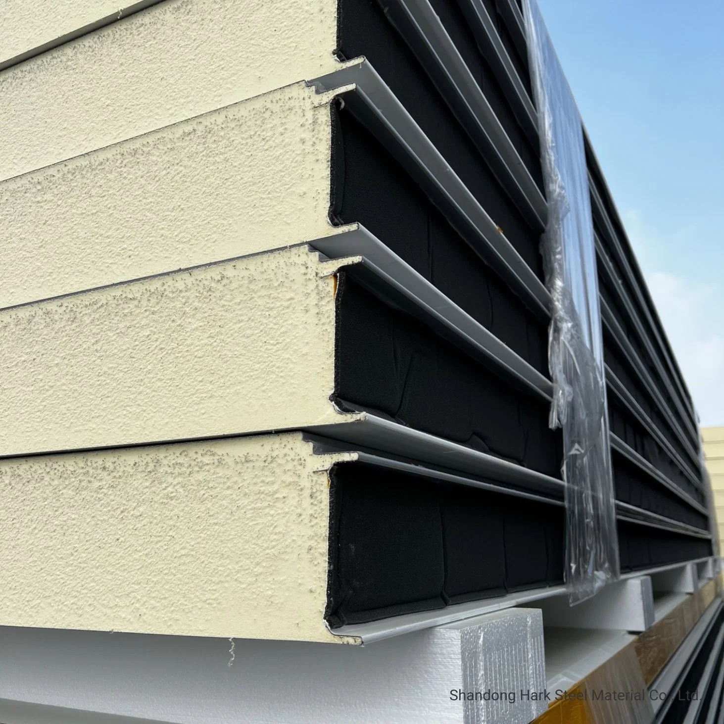 Hot Sale High Density 100mm Thickness Polyurethane Foam Exterior Cladding Wall Composite Insulated Metal Panel SIP