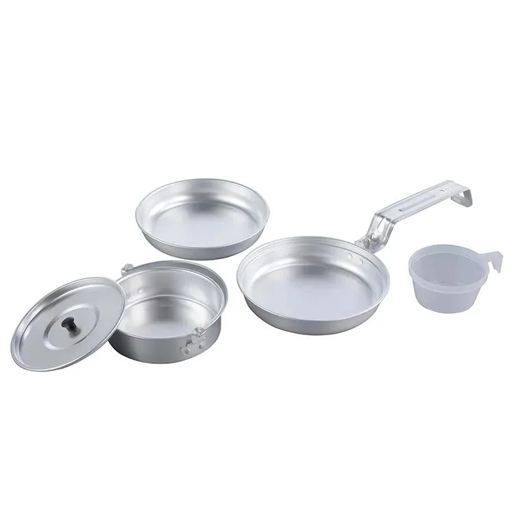 Hard Anodized Aluminium Cookset Camping Pot Lightweight Cookware Set