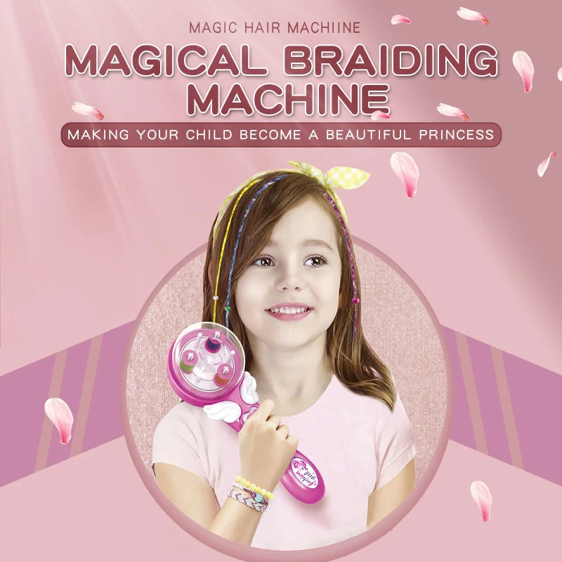 Heißer Verkauf Magic Hair Growth Braid Girl Electric Braid DIY Frisur Mali Flechten Frisur Spielen Haus Spielzeug für Mädchen magisch Brading Machine Hiar Machine