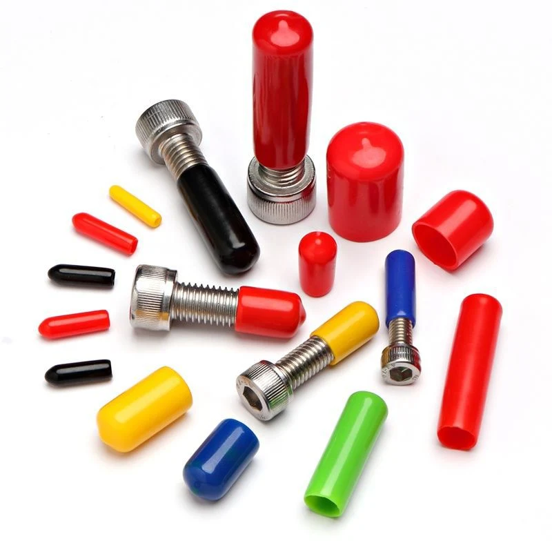 CS1.5 to CS200 Customized Round Flexible Vinyl End Caps, Steel Pipe Rubber Caps, Rod/ Rebar/ Tube/ Stud/ Nut/ Thread Protector Covers, Plastic Protective Caps