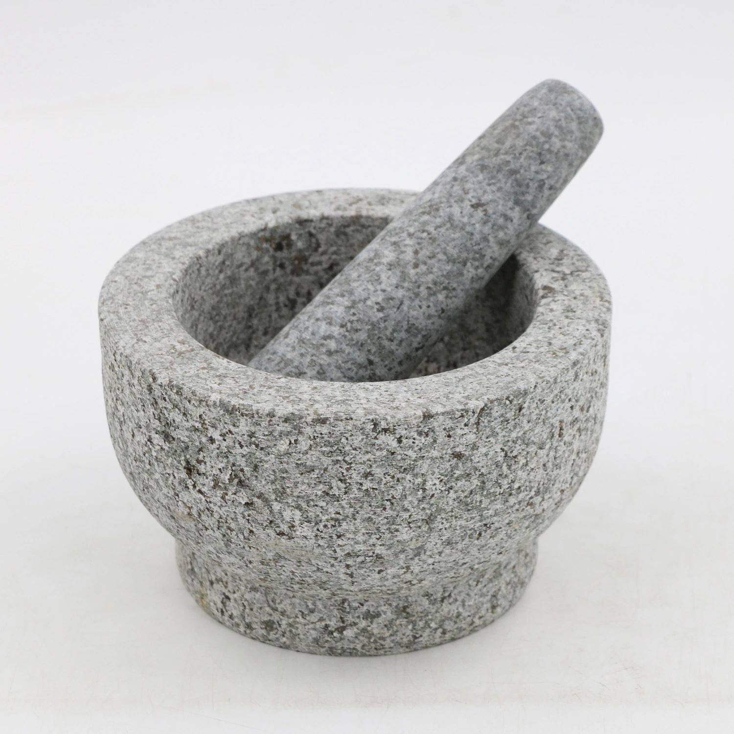 Mortero de granito sin pulir y Pestle Set Stone Grinder Bowl