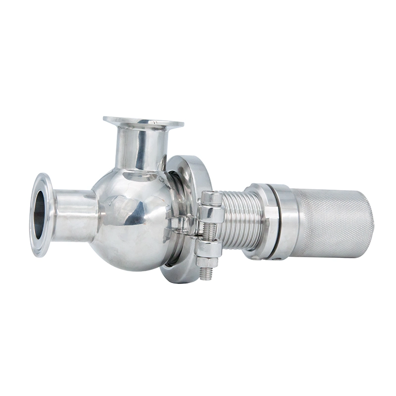 DN40 Sanitary Manual Pressure Safety Relief Valves with Clamping Connection