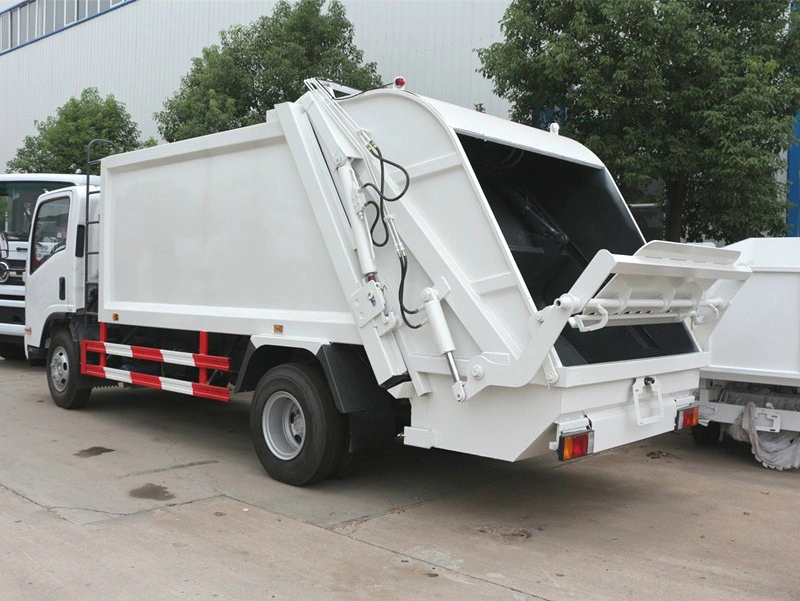 Japanese Brand 8m3 Garbage Truck Rear Loading Disposal Refuse Waste Compactor Truck