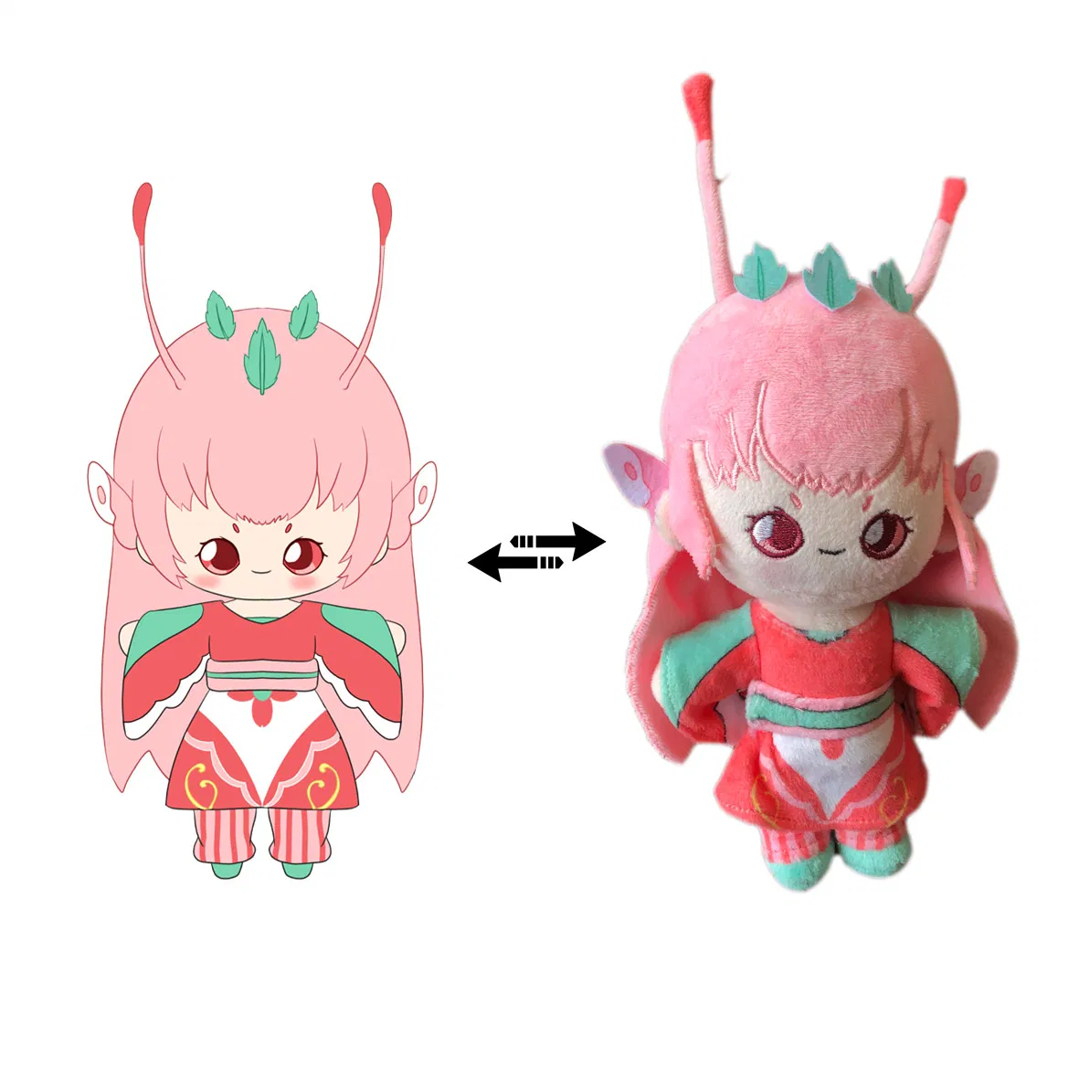 Prix bon marché Custom Anime Figure peluche Doll Baby Soft Custom Jouets en peluche