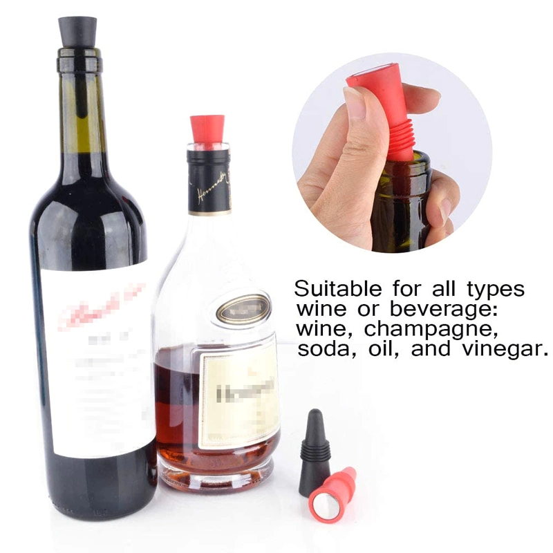 Supplier Assorted Colors Reusable Bottle Stoppers Wine and Beverage Stoppers for Keep The Wine Fresh with Premium Silicone