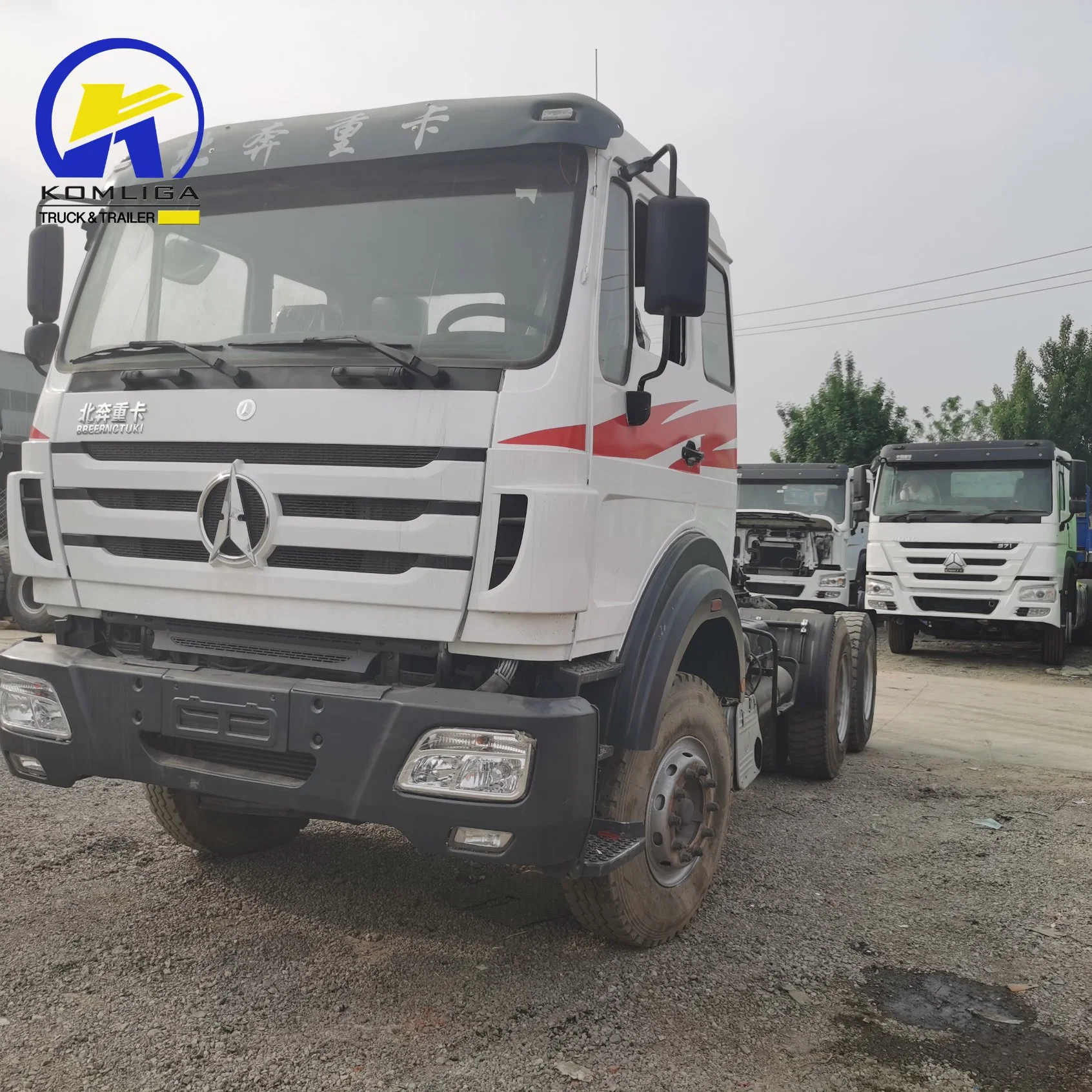 Camión de cabeza de tractor Beiben usado 10tires 6X4 con Mercedes Benz Tecnología para África