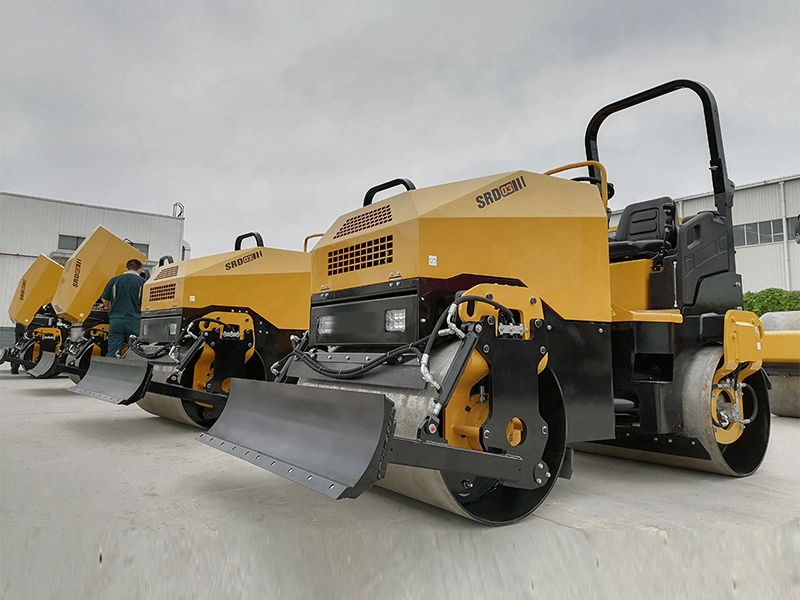 Shantui Srd08 0,8 Ton Mini Doppel Trommel Road Roller