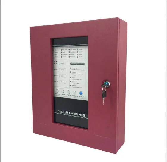 Good Quality High Sensitivity Conventional Fire Alarm Control Panel in Red