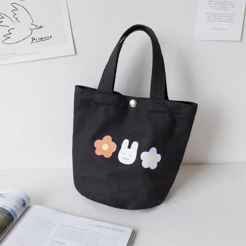 New Style Cat Design Women Canvas Handbag