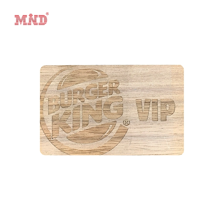 2022 Full Color Printing New Design Wooden Card