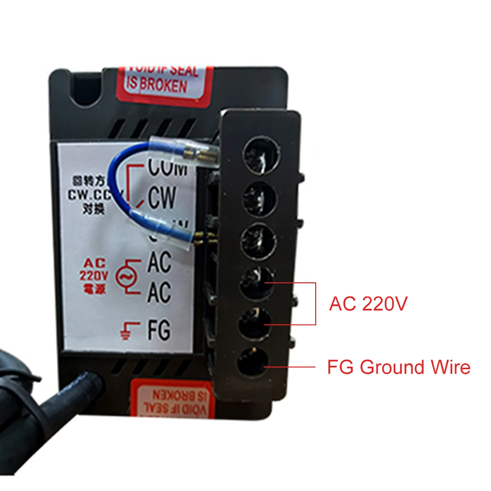 Motor AC 110V, 220V 6-100W 1- Fase Controlador de velocidade para AC Motor de engrenagens eléctrico