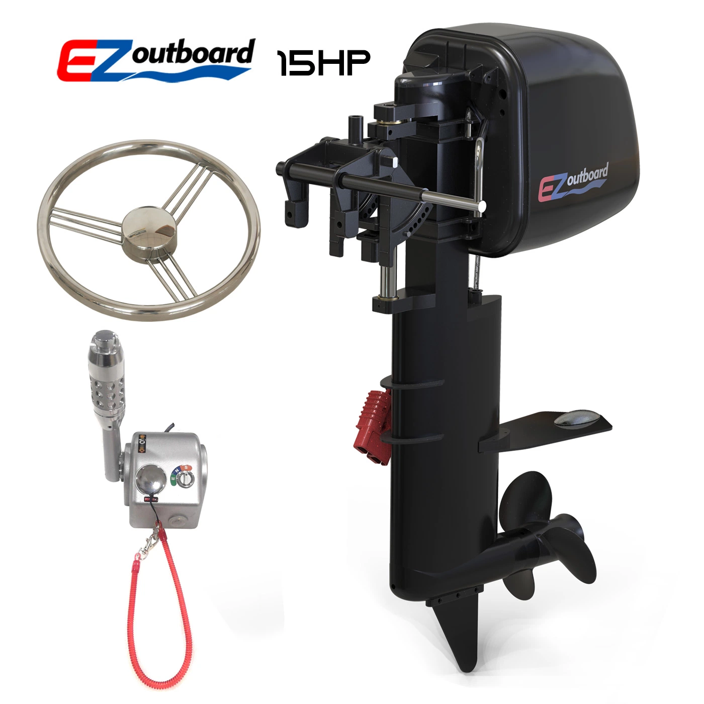 EZ-S10T (Tiller Controller) 10HP SPORTS series Pure Electric Outboard Boat Engine, Electric BOT Motor for Ship