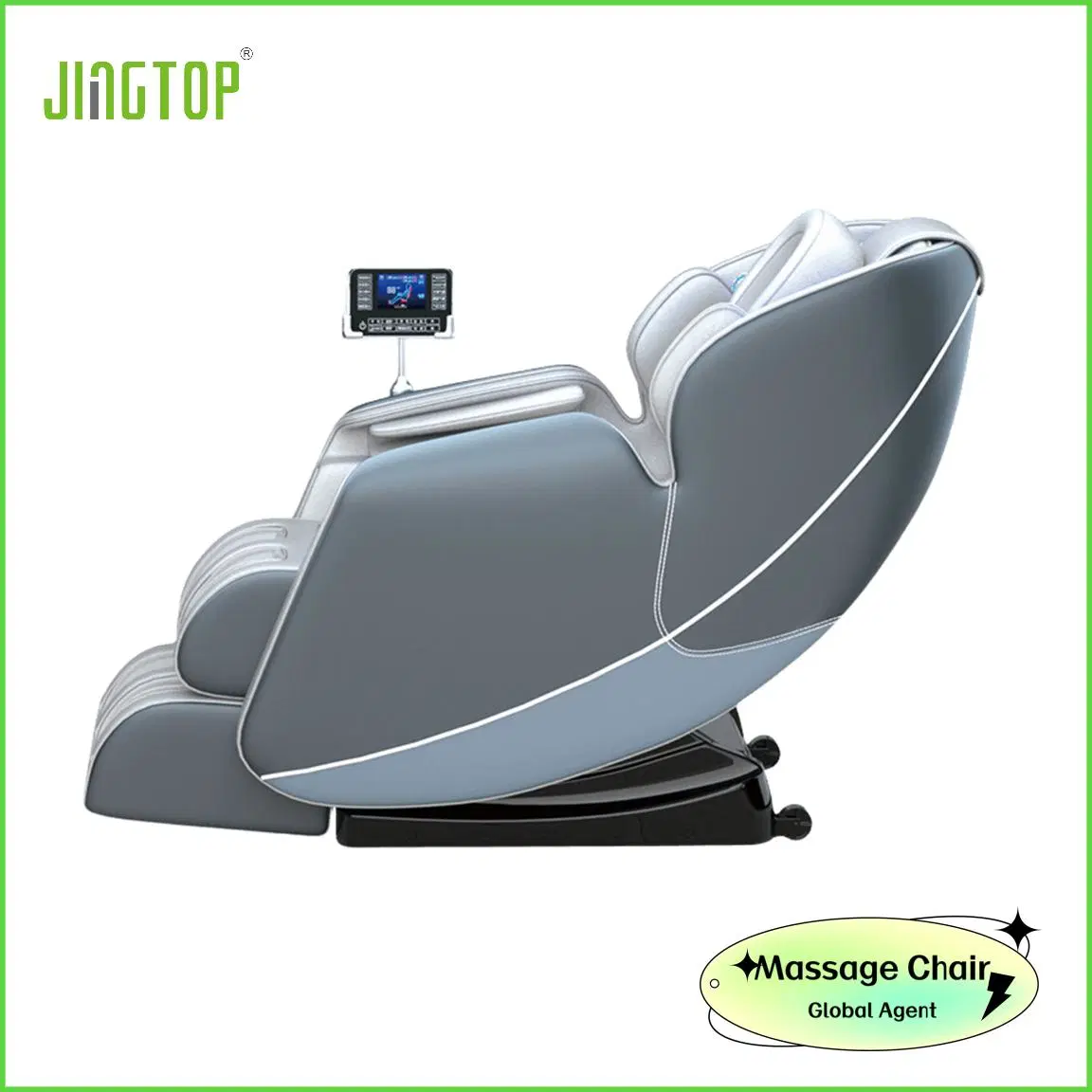 Jingtop Chaise de massage professionnelle intelligente avec chauffage intégré et contrôle vocal AI