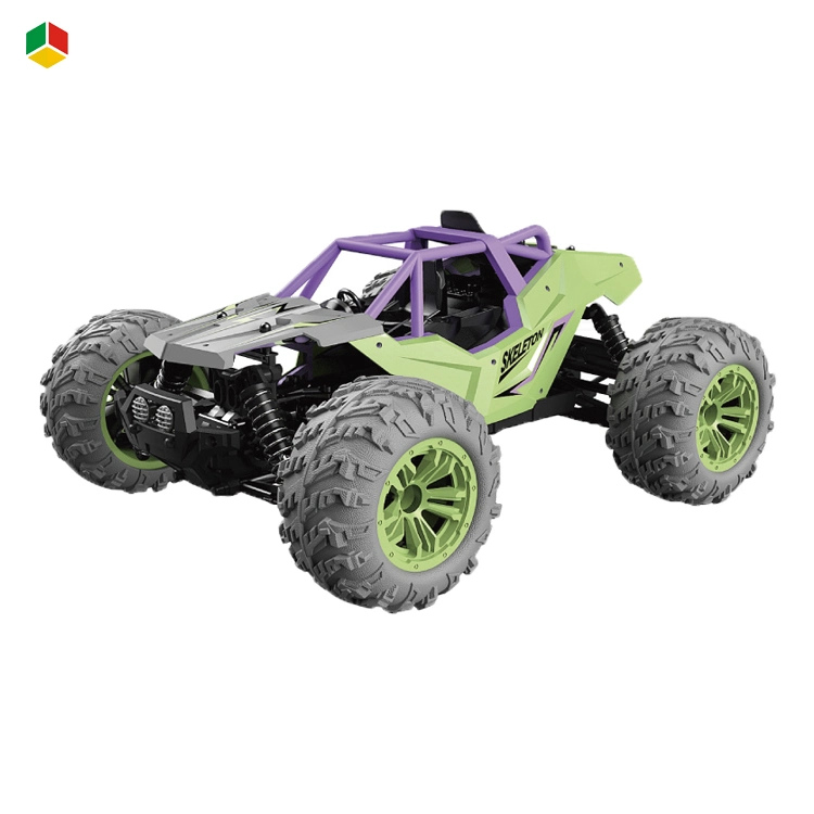 QS 1: 14 2.4G 4X4 Remote Control Toy Radio Control off Road Model Truck Vehicles High Speed Alloy Diecast RC Car for Kids 2 Color Assort