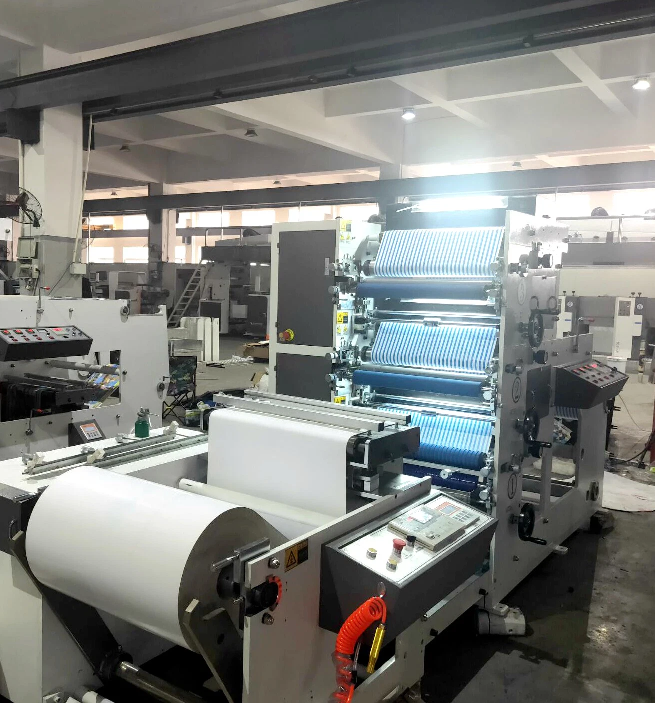 Multicolor Automatic Adhesive Paper Flexo Printing Machine