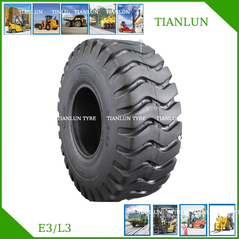 E3/L3 Bias Belted Wheel Loader Grader Earthmover Backhoe Reach Stacker Desert Port Machine Tt/Tl Compactor Industry OTR Tyre/ Tire (13.00-25) with DOT SGS