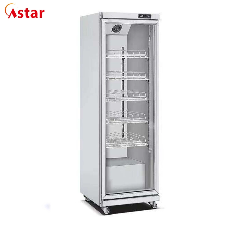 All Stainless Steel Body Standing Showcase for Displaying