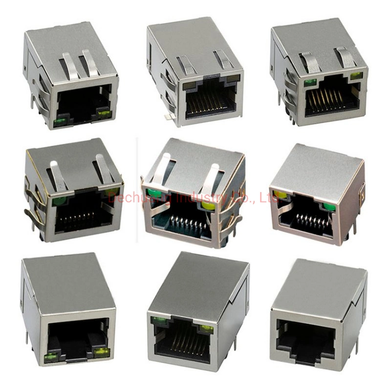 10/100base-T Poe Ethernet Magnetics Socket Adapter Network Female Keystone RJ45 Modular Connector Cat5 CAT6