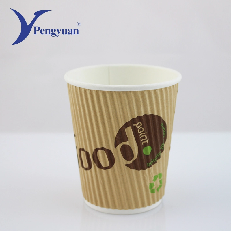 Wholesale/Supplier Custom Logo Printed Ripple Wall Paper Cup Paper Baking Cup