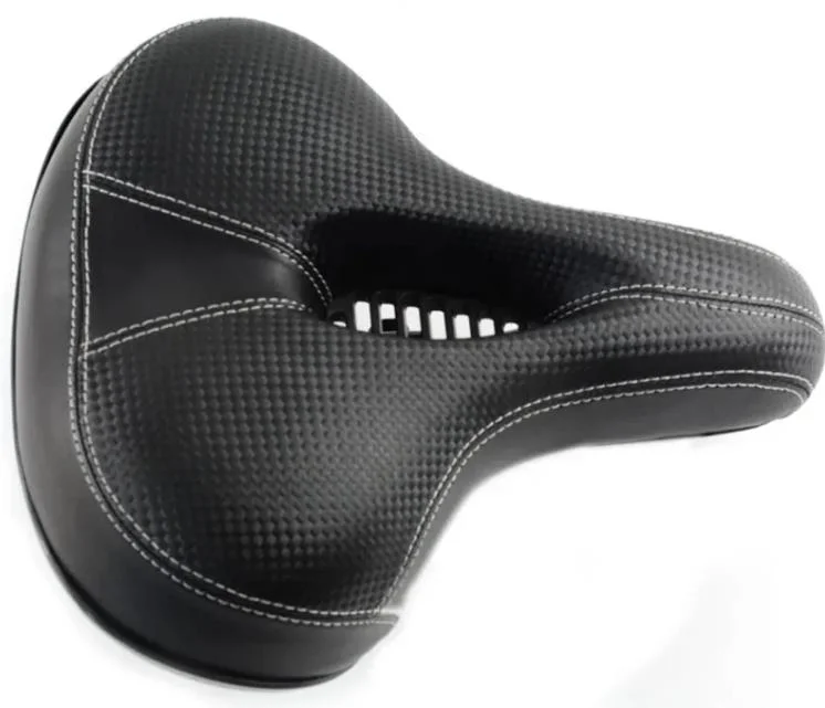 Large selle de vélo de mousse souple CUIR SYNTHÉTIQUE Le Confort de siège de vélo pour le cyclisme