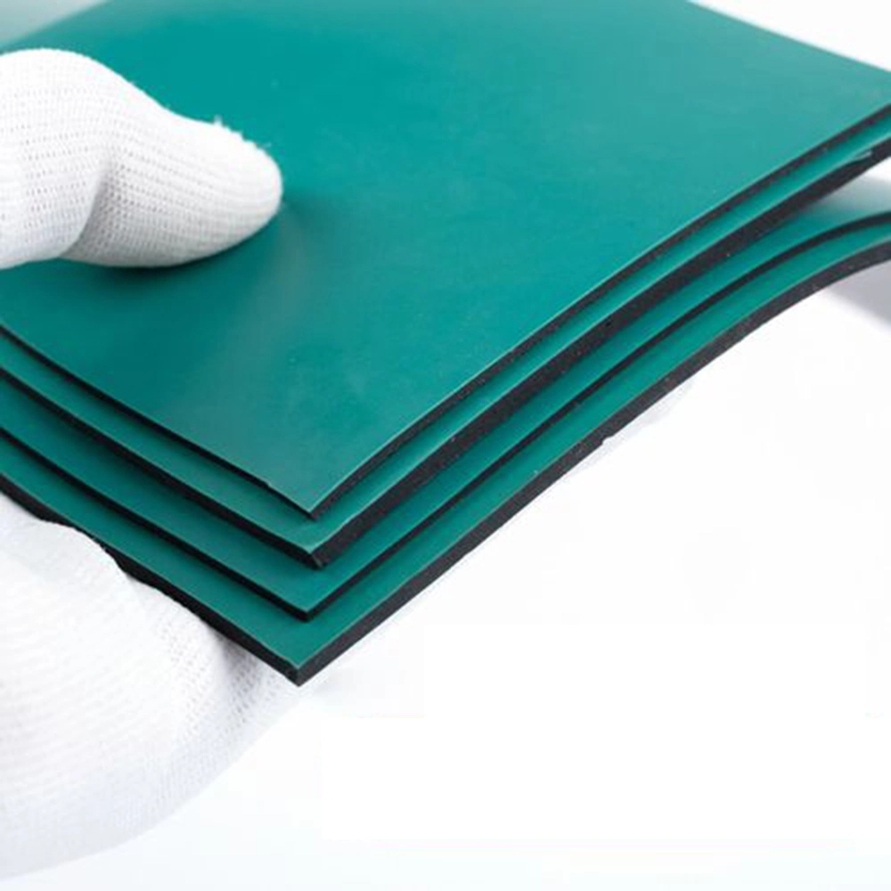 Tapis antistatique en caoutchouc pour salle blanche dans les rouleaux pour banc en PVC antistatique Matting de travail