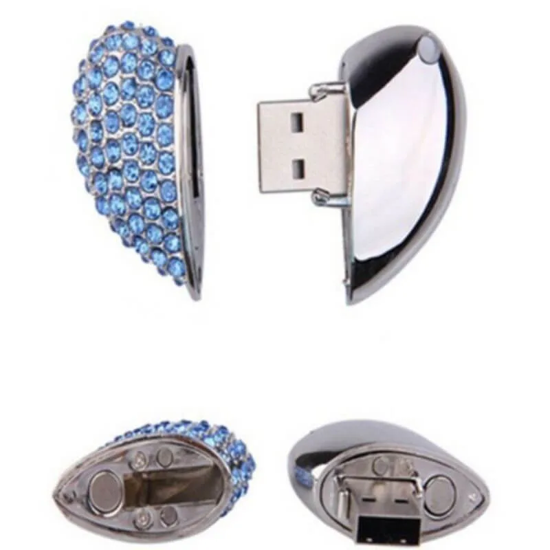 Werbeartikel Glas Diamant Herz USB-Stick 2,0 USB-Stick Speicher