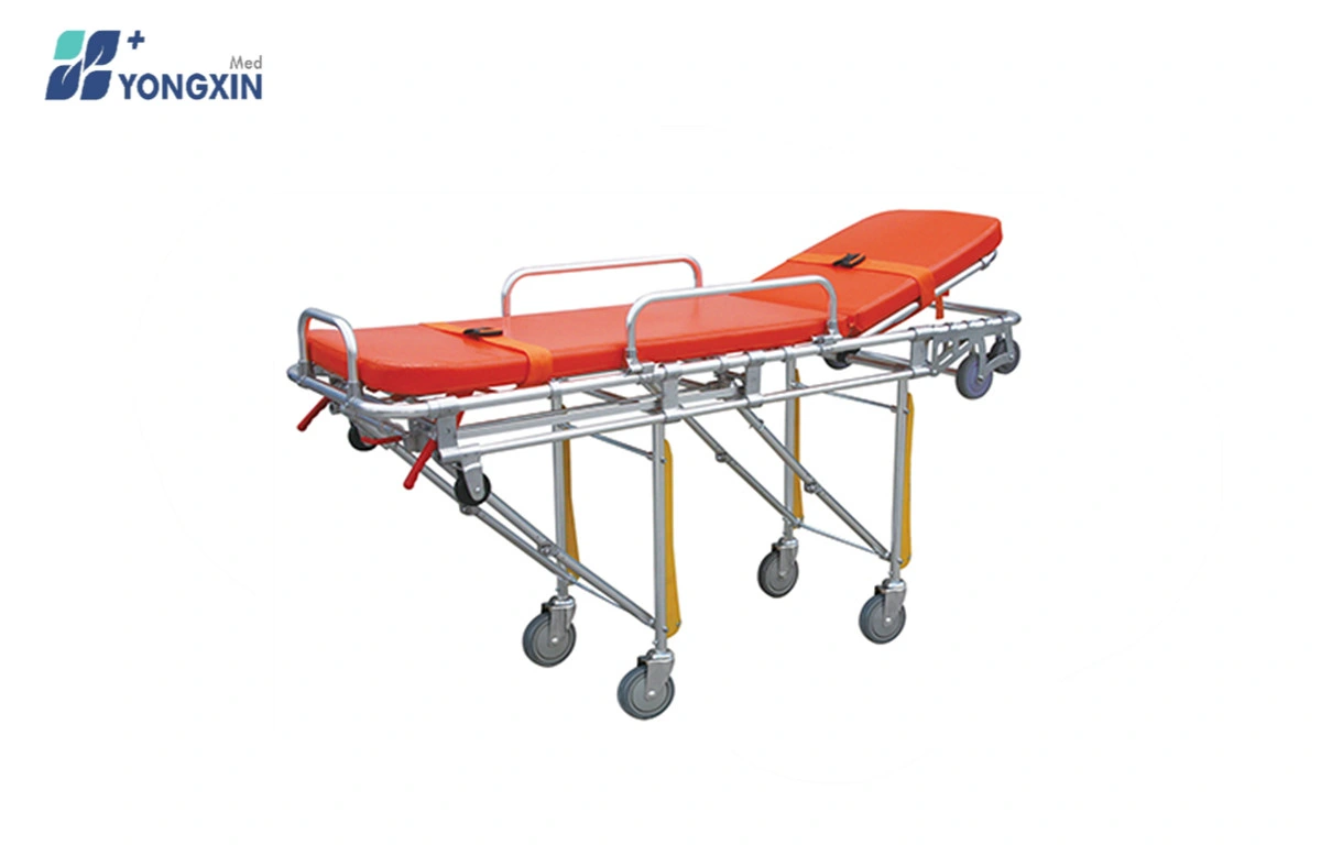 YXZ-D-G2 Equipamento médico Alminium Alloy Stretcher para ambulância