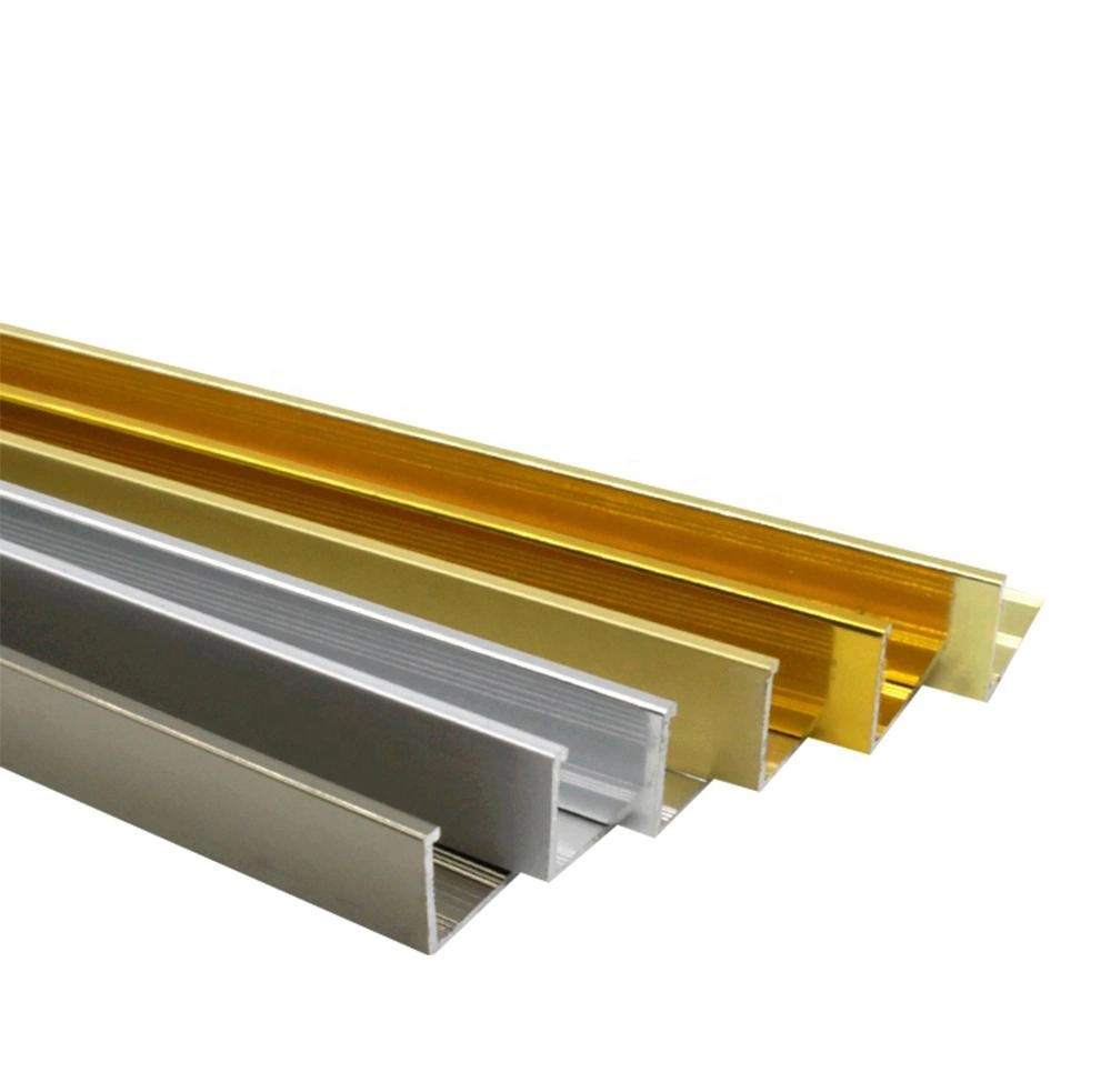 90 Degrees Right Angle Aluminium Alloy Package Edge for Decorative Tile L Shaped Straight Wall Edge Protection Trim