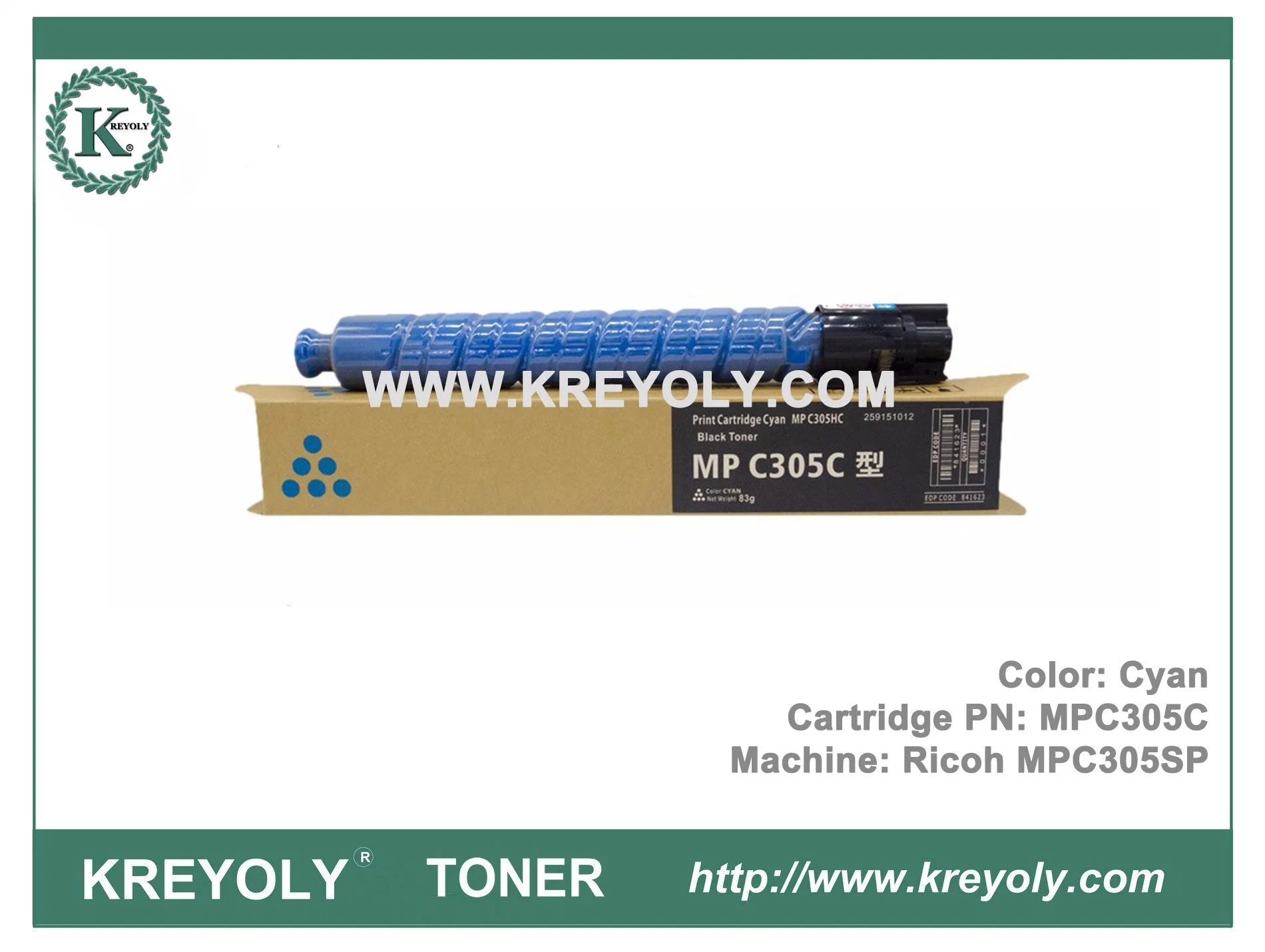 Ricoh Color Toner Cartridge MPC305 For MPC305SP