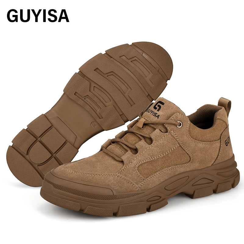 Guyisa Factory Direct Sale Safety Shoes Outdoor Hiking Steel Toe Safety Work Shoes