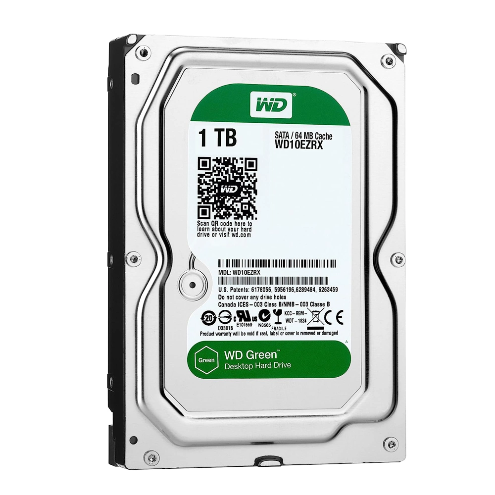 Western Digital WD10ezrx verde 1TB 5400RPM SATA 6Gbps de 64MB de caché interno de 3,5 pulgadas de disco duro