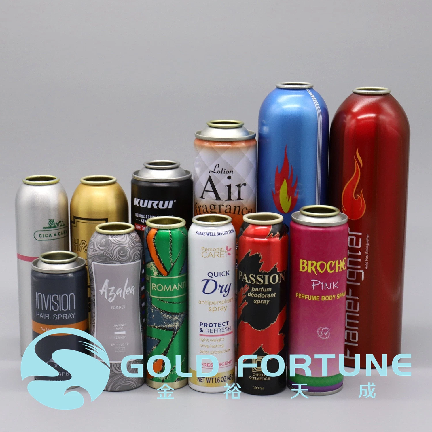 Printed Empty Aerosol Spray Tin Can for Cosmetic Packing