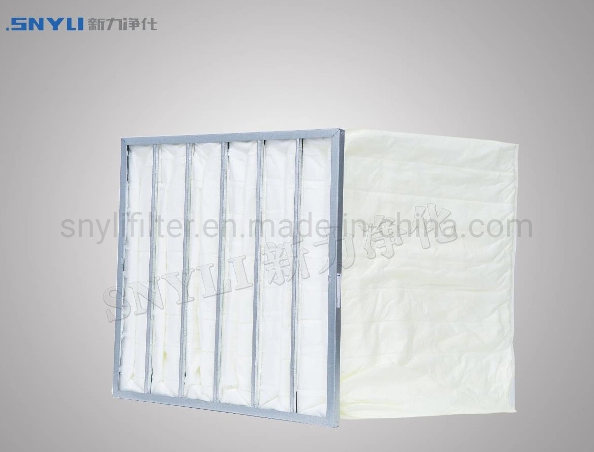 Non Woven Washable Pocket Filter Synthetic Fiber Media Rigid Pocket Filter (F7, F8, F9)