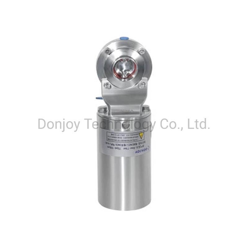 Stainless Steel Clamp Food Grade Butterfly Pneumatic Forged Valve