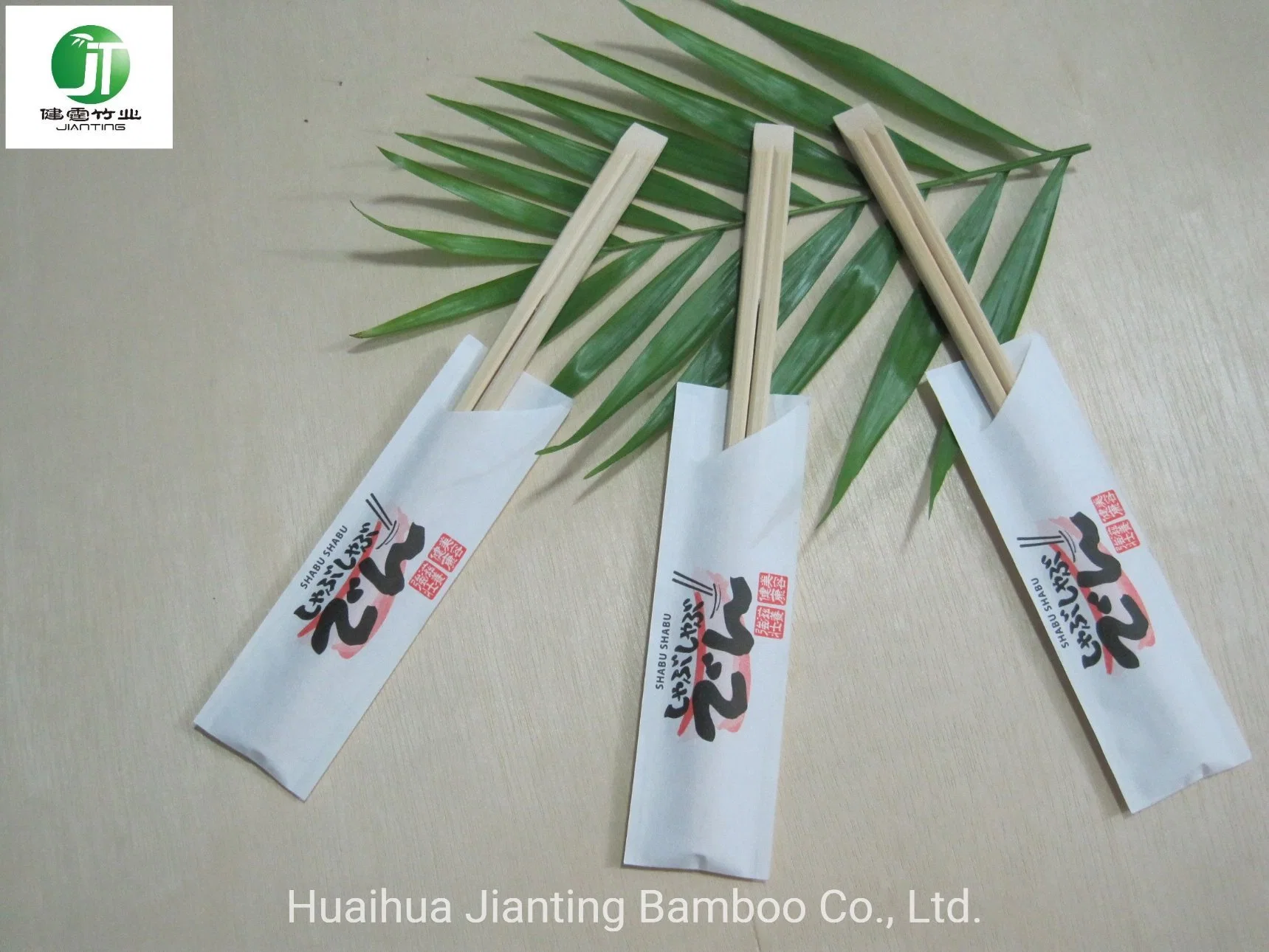 Pauzinhos descartáveis de bambu natural personalizado gêmeos Pauzinhos Bambu