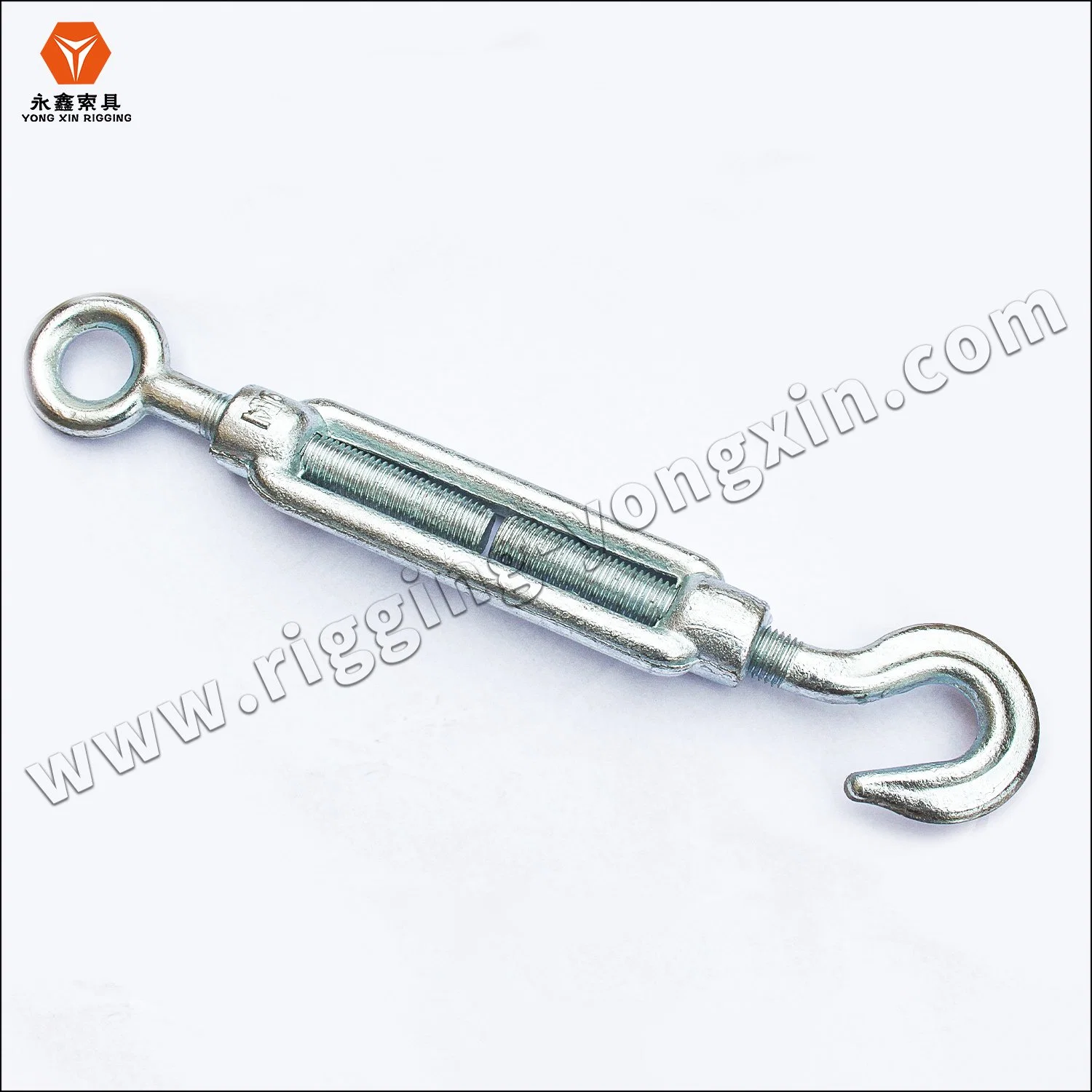 Heavy Duty DIN1480 30mm M20 12mm Drop Forged Carbon Steel Wire Rope Turn Buckle Eye Hook