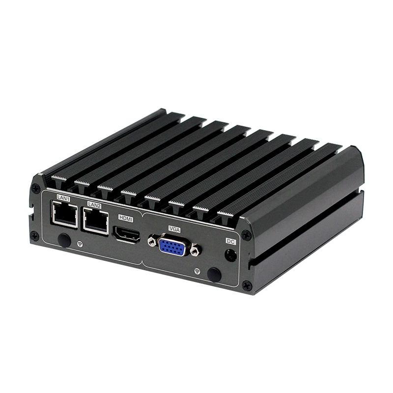 Thin Client Computer J1800 8GB Fanless Mini Computer DDR3 RJ45 COM HD VGA Display 2LAN I225 4USB Compact PC