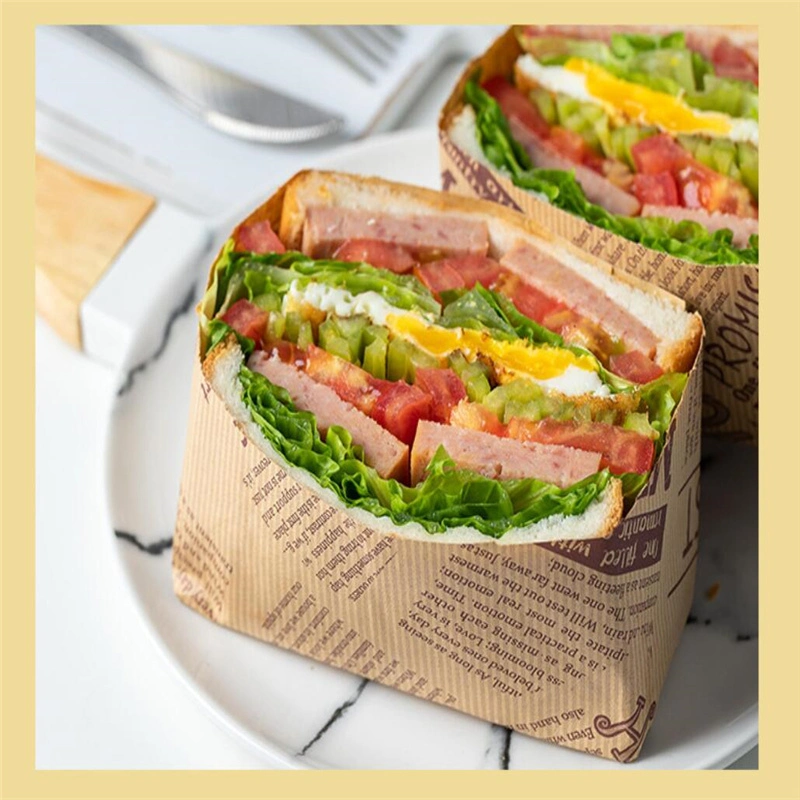 Safe Burger Grease Proof Food Packaging Paper