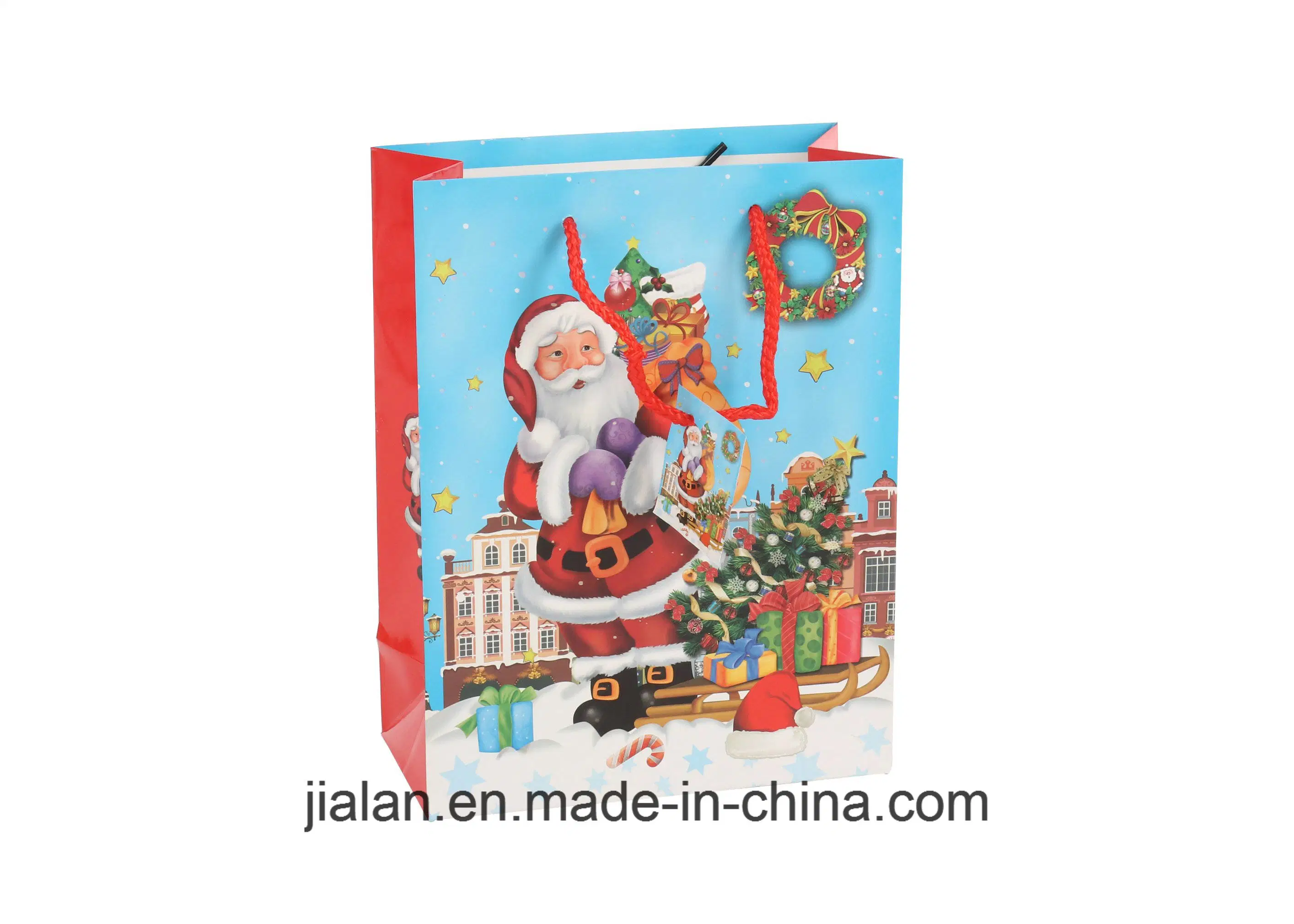 BSCI & Disney Lovely Santa Clause Happy Christmas Gift Paper Bag