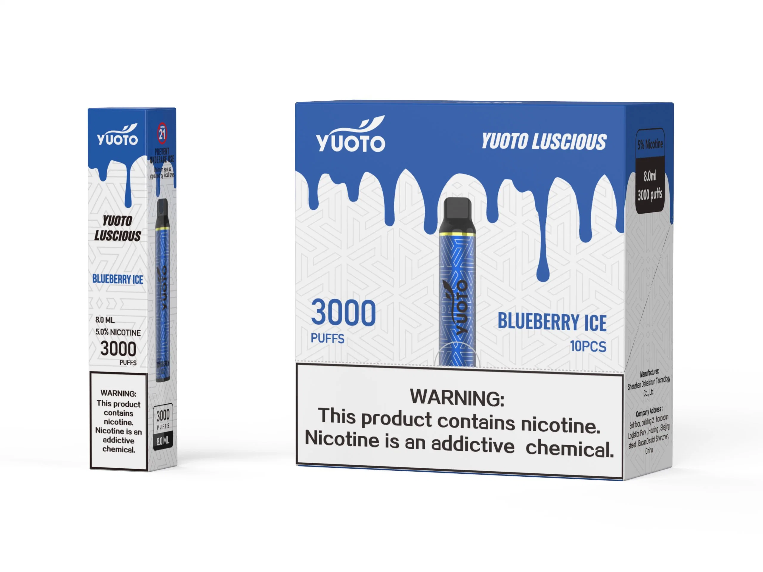 Yuoto Luscious 3000 Puffs Mango Ice Disposable/Chargeable Vape